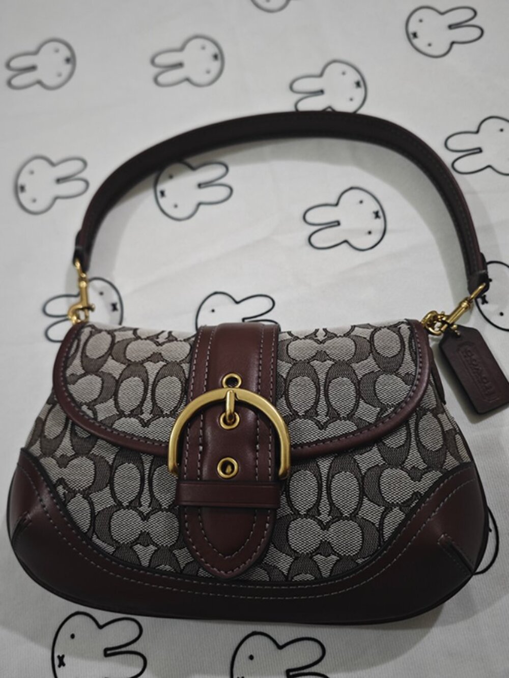 Coach Monogram Pattern Handbag - Picture 7 of 10